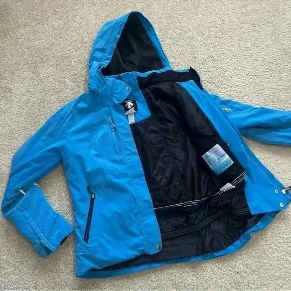 Descente Ski Snow Snowboarding Jacket Coat Blue Wm Size 10 D9-9616 Titan Thermo